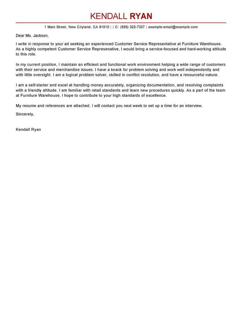 41340 cover letter formatting