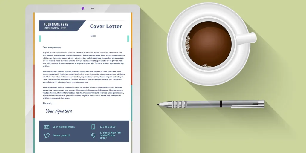 41341 cover letter formatting