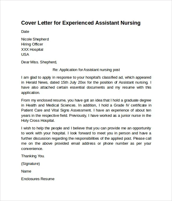41343 nurse job application
