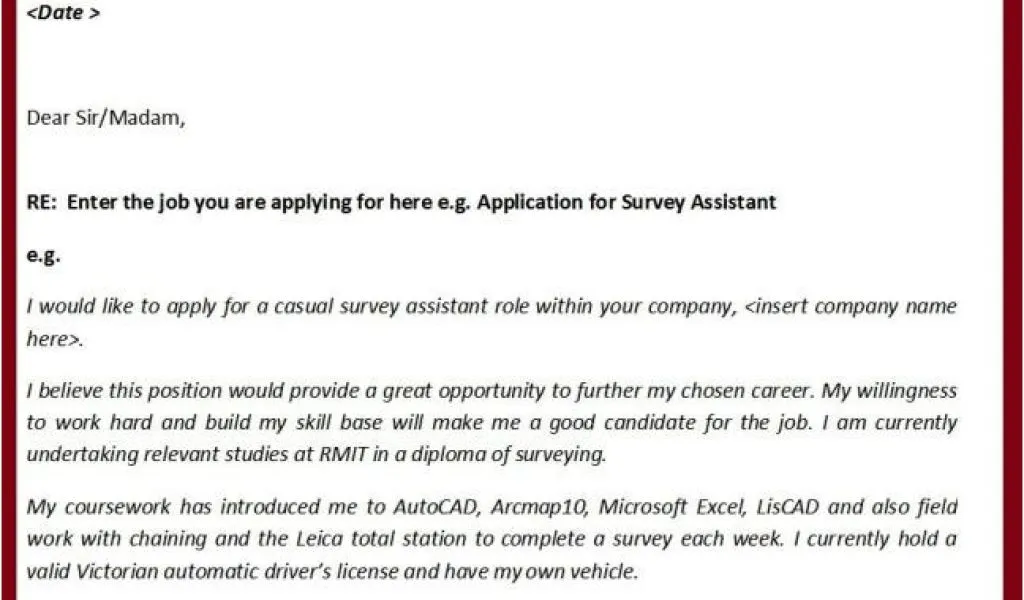 41347 cover letter formatting