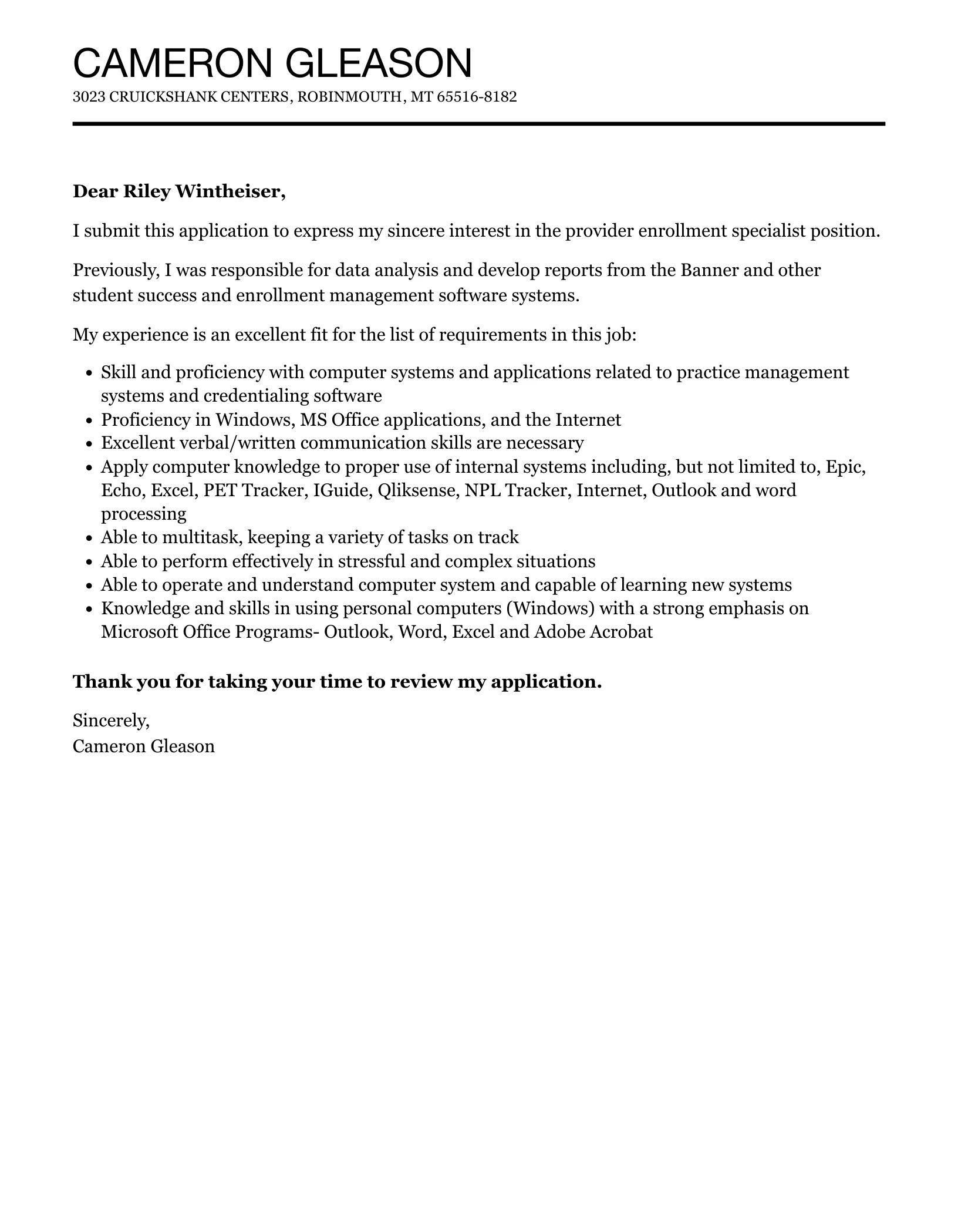 41353 enrollment specialist application
