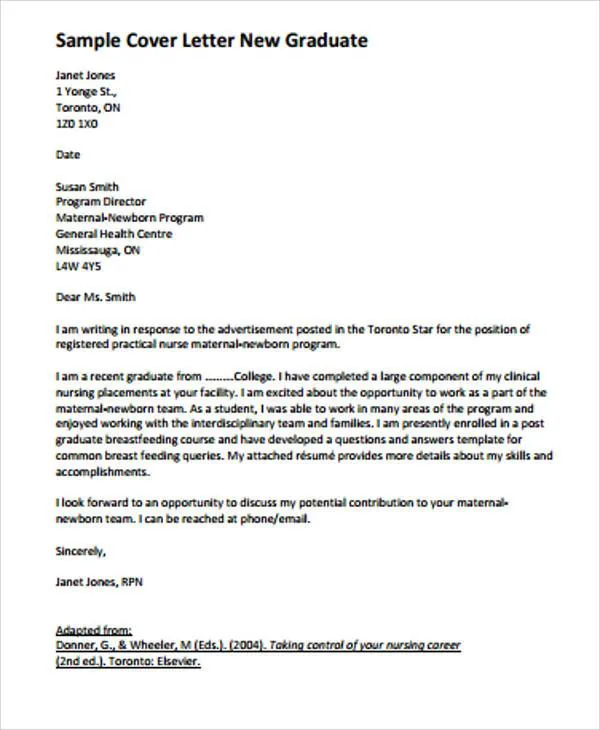 41363 nursing student cover letter importance
