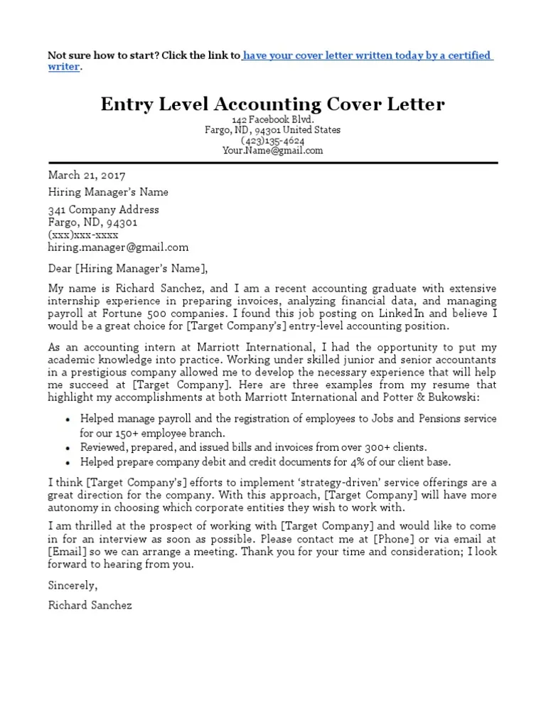 41372 accounting cover letter
