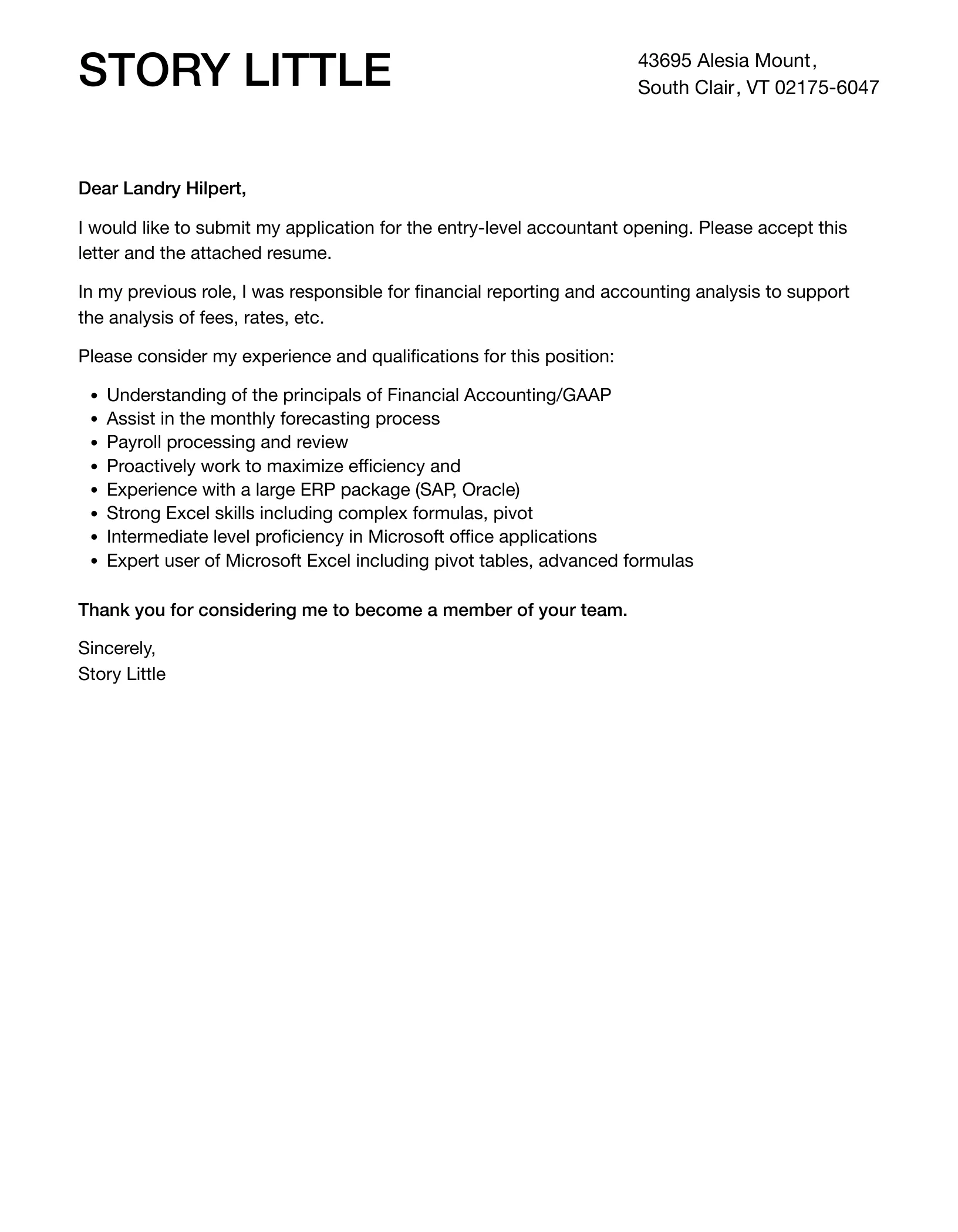 41372 cover letter writing