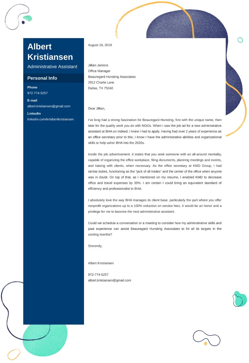 41379 admin cover letter attachment