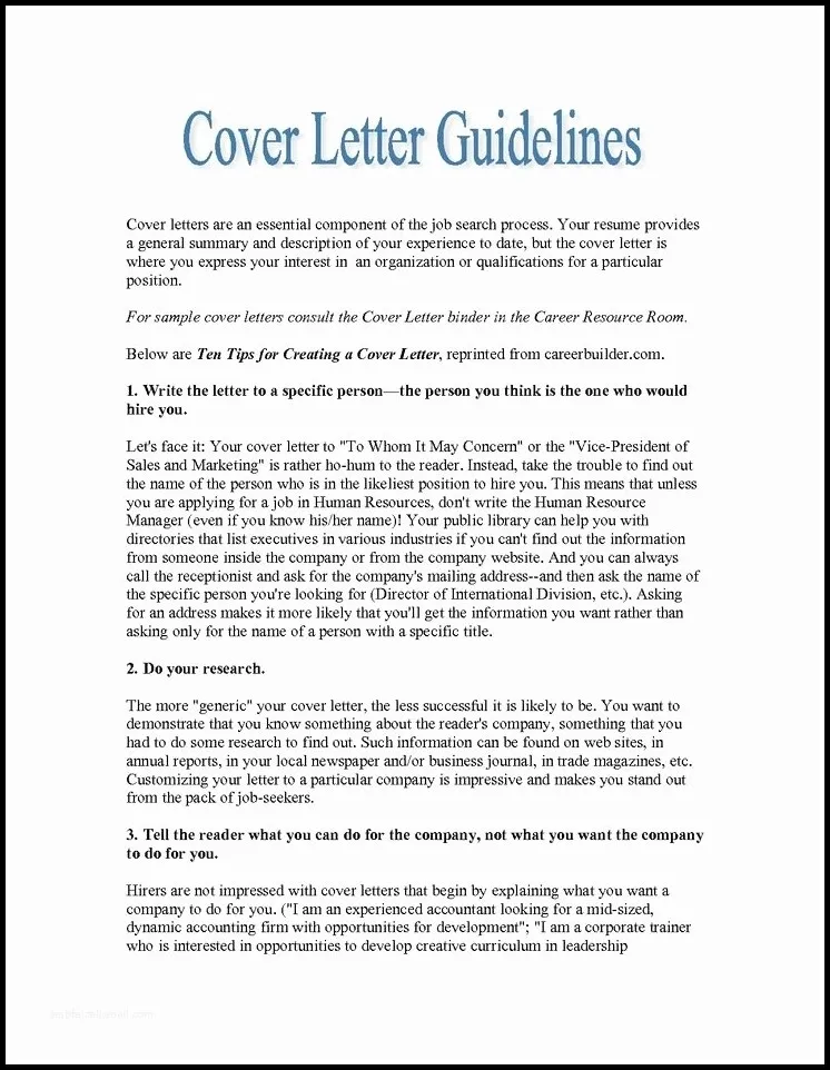 41381 tailoring cover letter