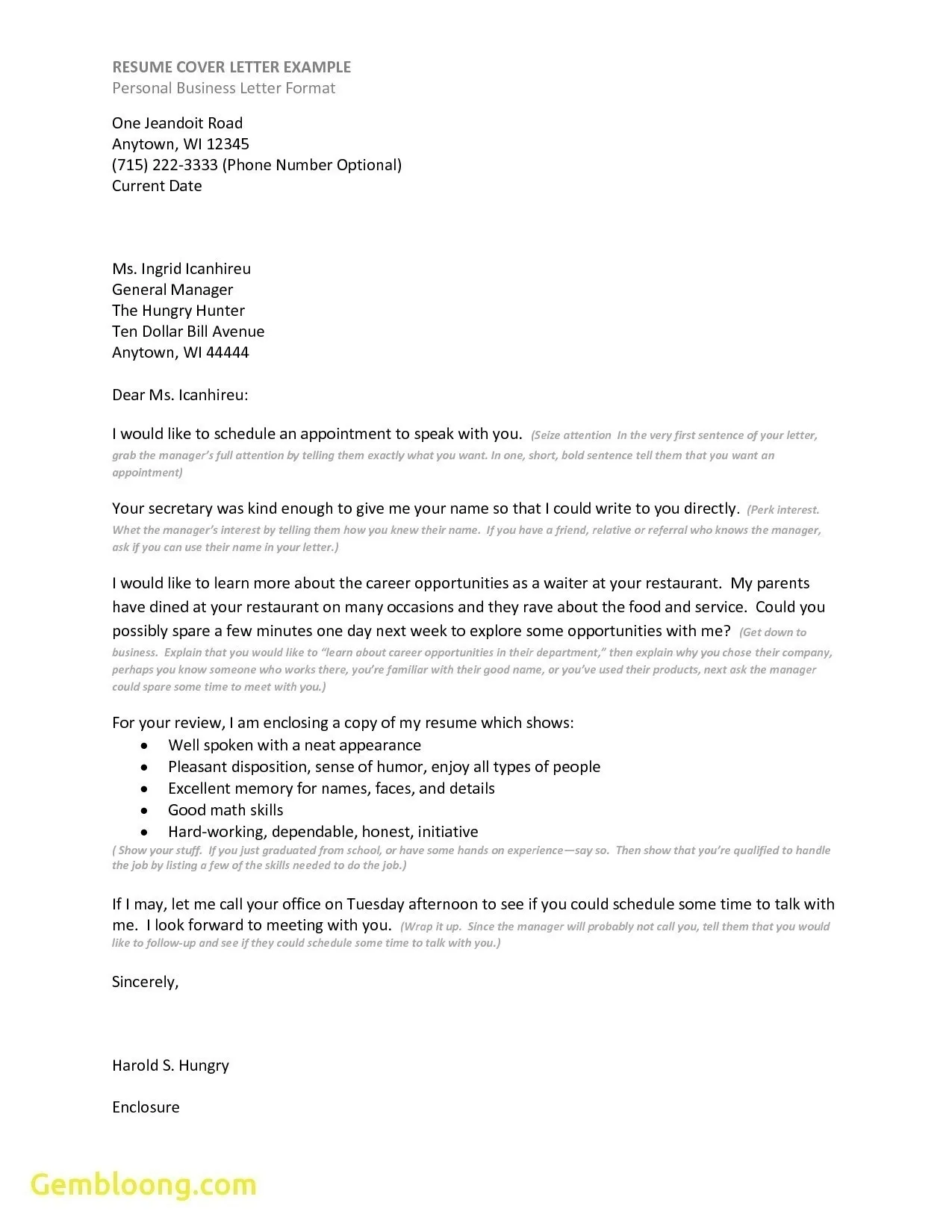 41383 resume format examples