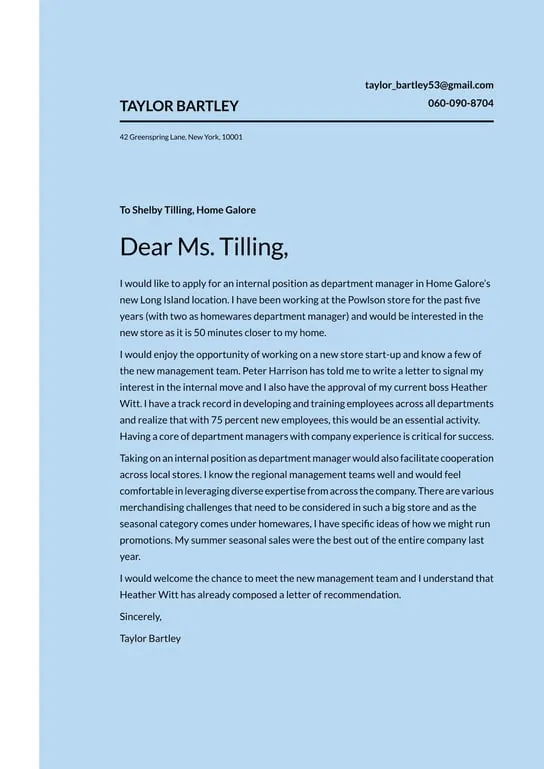 41395 internal cover letter example header