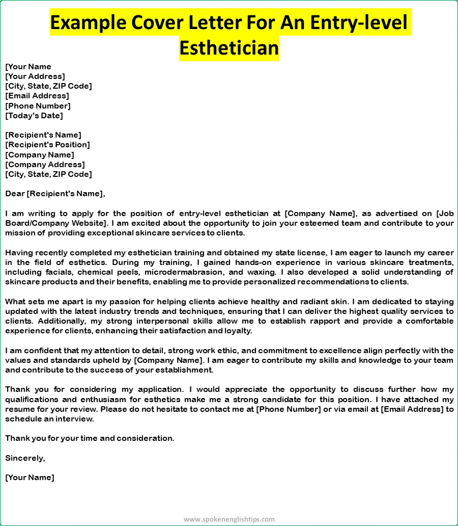 41407 esthetician skills