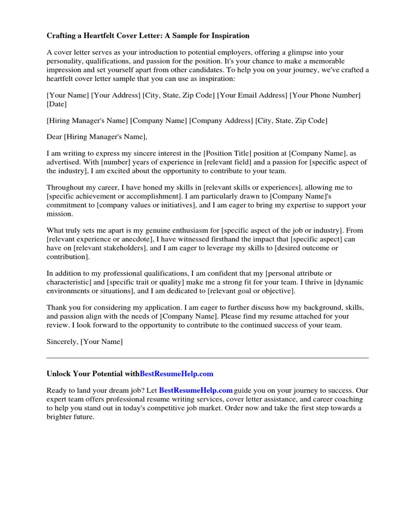 41411 heartfelt cover letter image 1