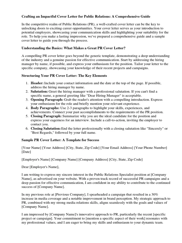 41413 pr cover letter writing