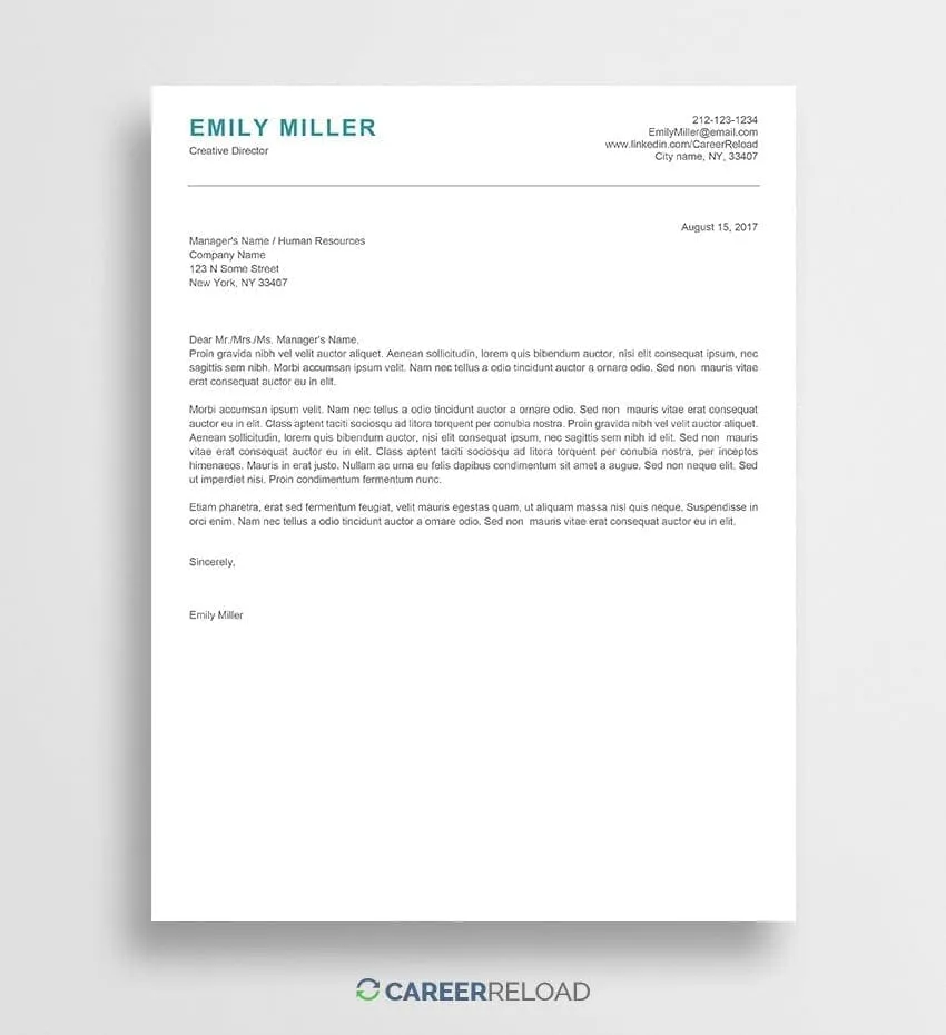 41414 cover letter office formatting