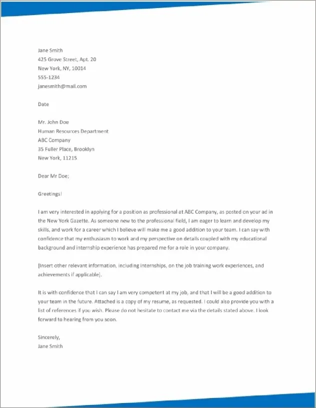 41414 cover letter office intro