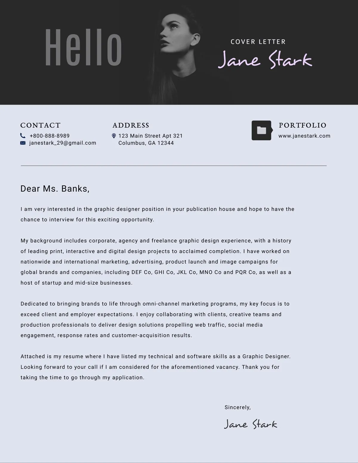 41418 cover letter template monster skills