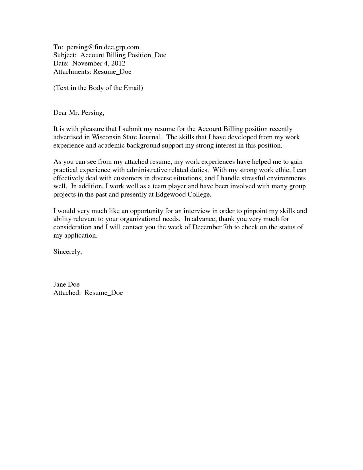 41431 personalized letter