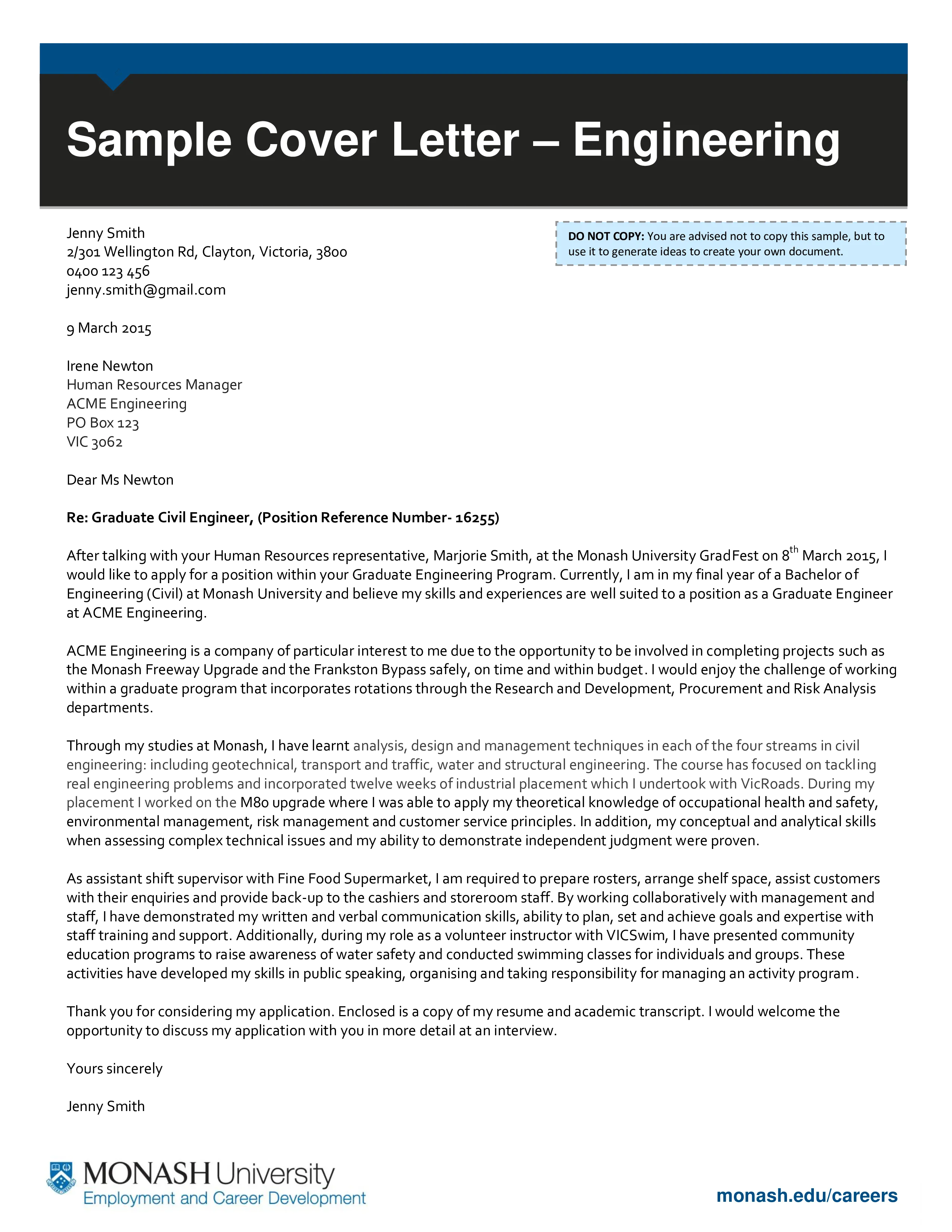 41434 engineering cover letter formatting