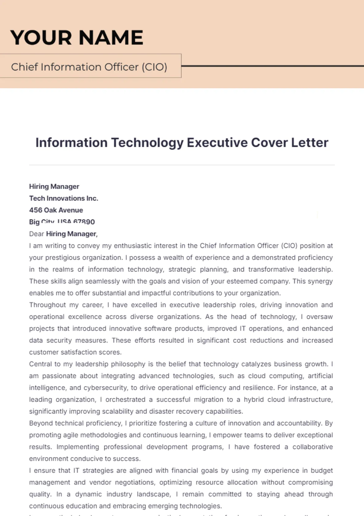41447 it cover letter formatting
