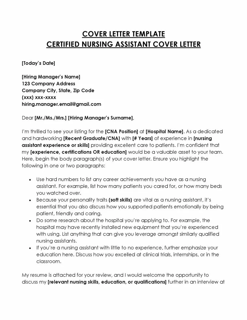 41450 tailoring cover letter