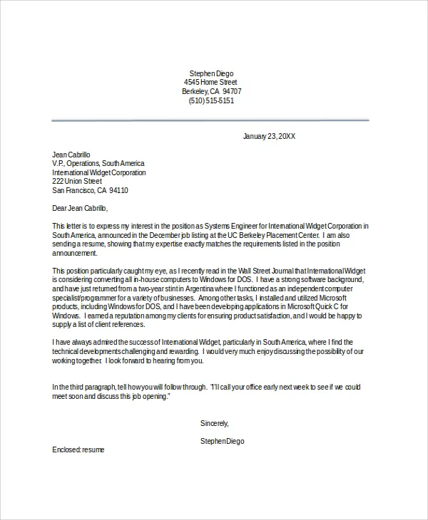 41456 cover letter writing