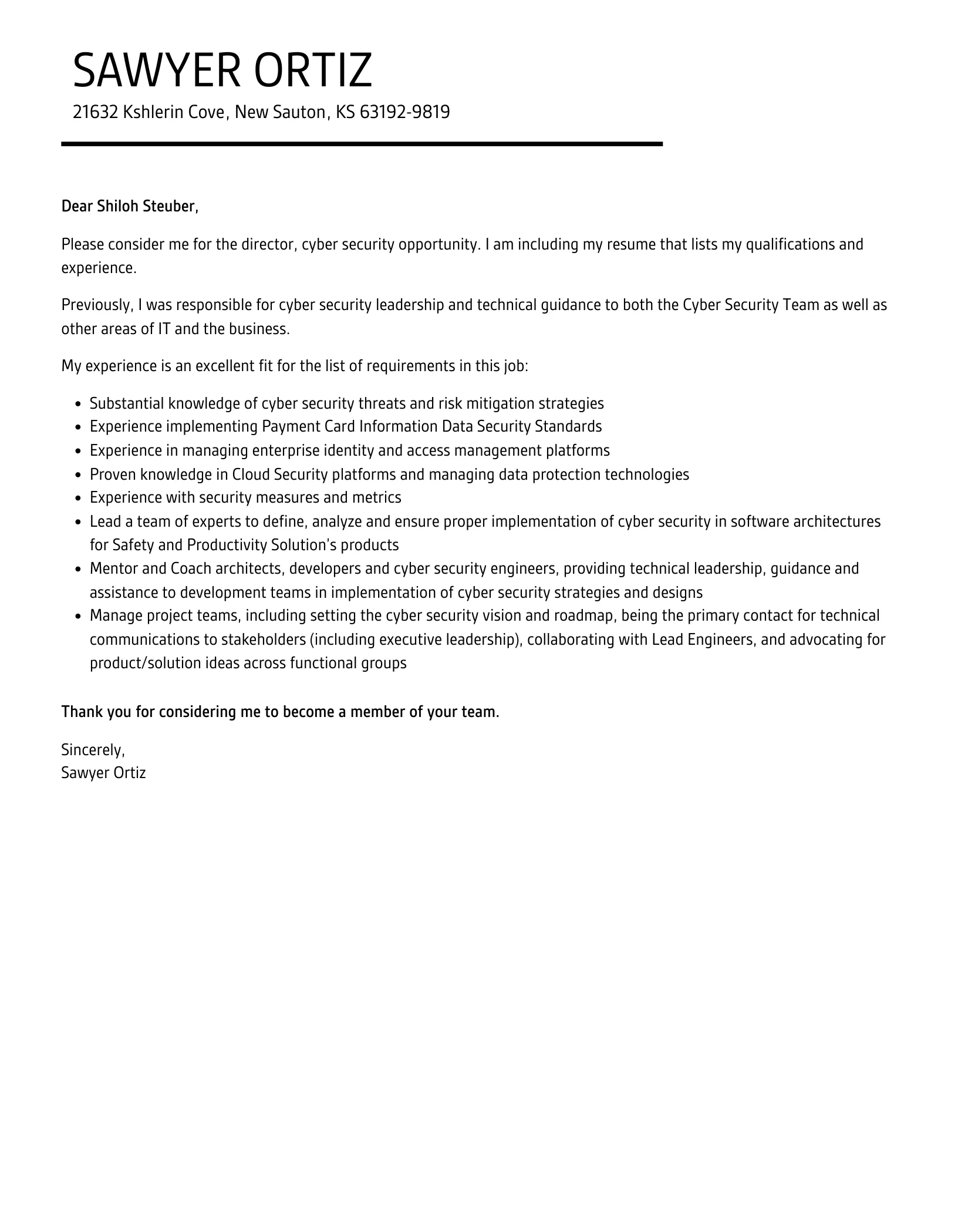41461 cyber security cover letter guide 5