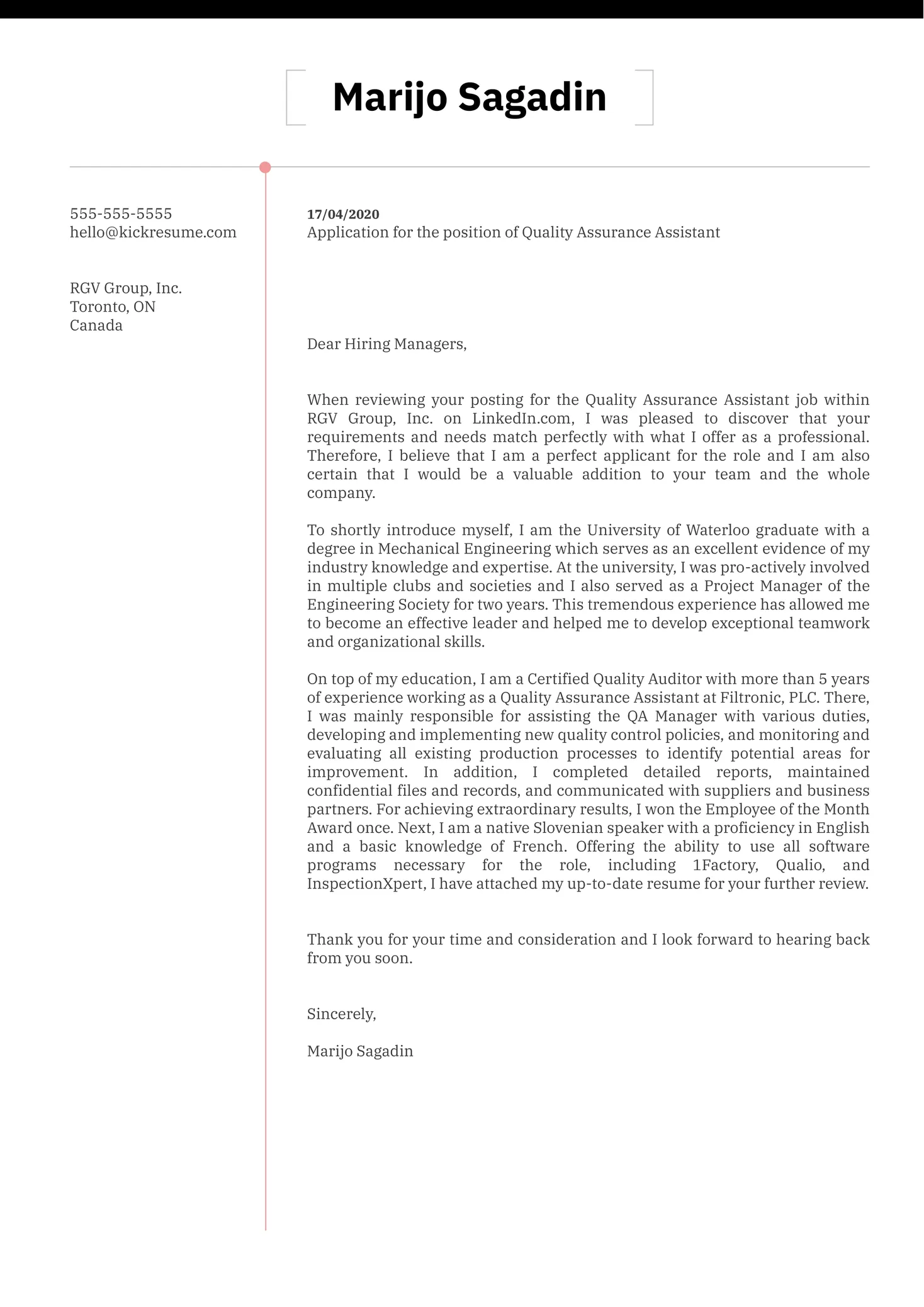 41467 qa closing cover letter