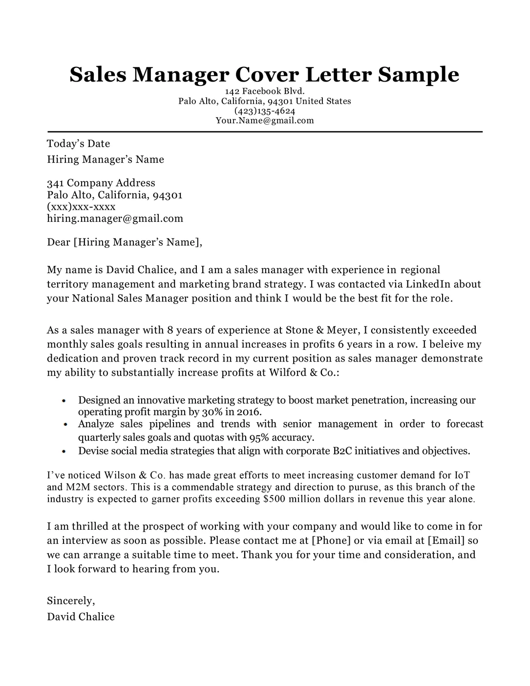 41468 tailored cover letter