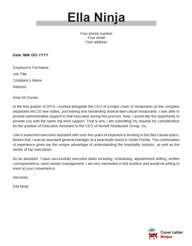 41469 cover letter header
