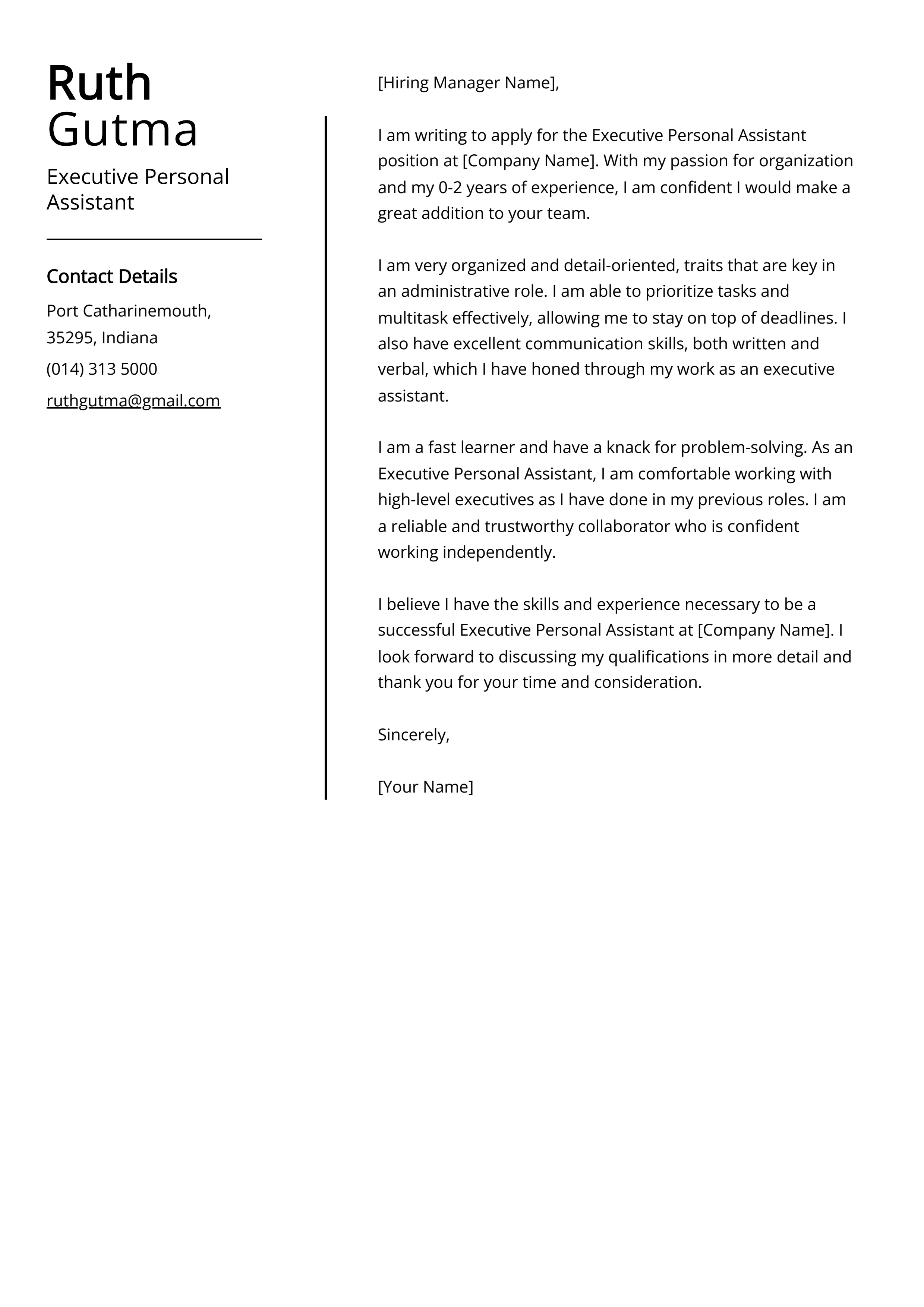 41469 executive assistant communication