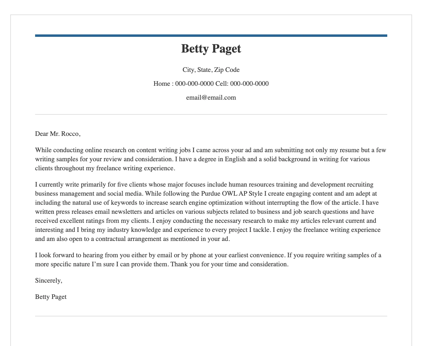 41479 cover letter structure