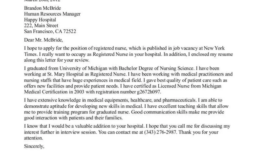 41480 nursing education cover letter