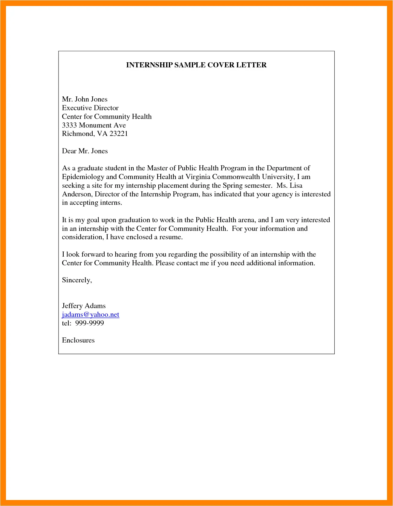 41482 cover letter purpose