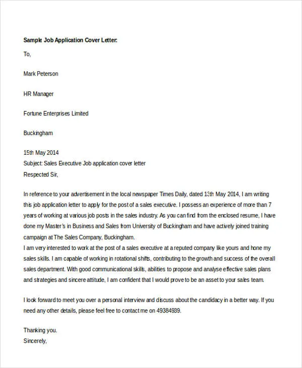 41485 cover letter examples