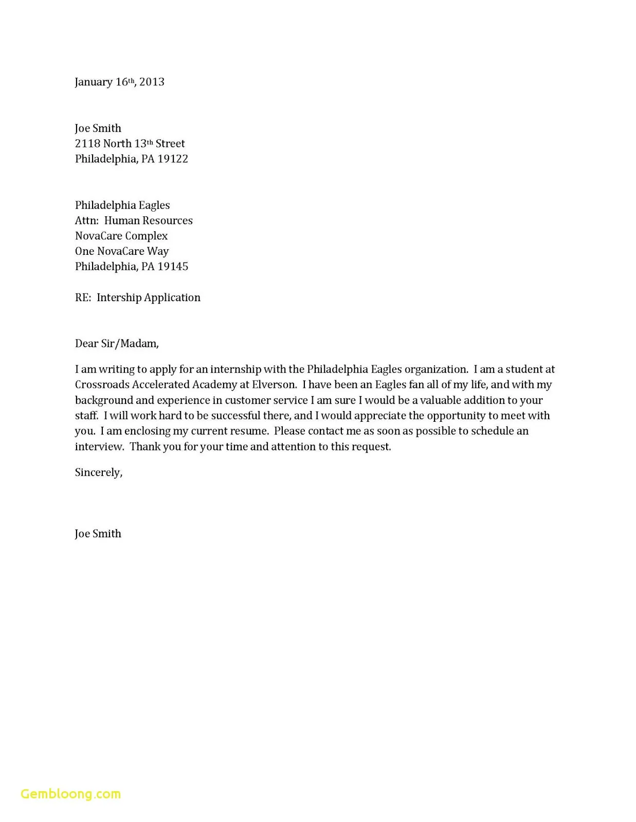 41485 cover letter formatting