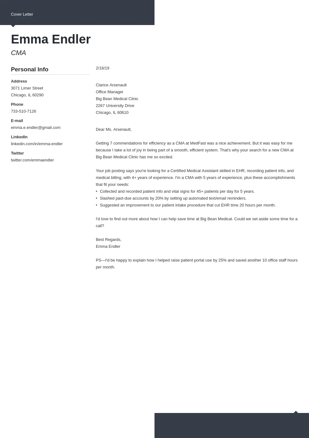 41485 cover letter keywords