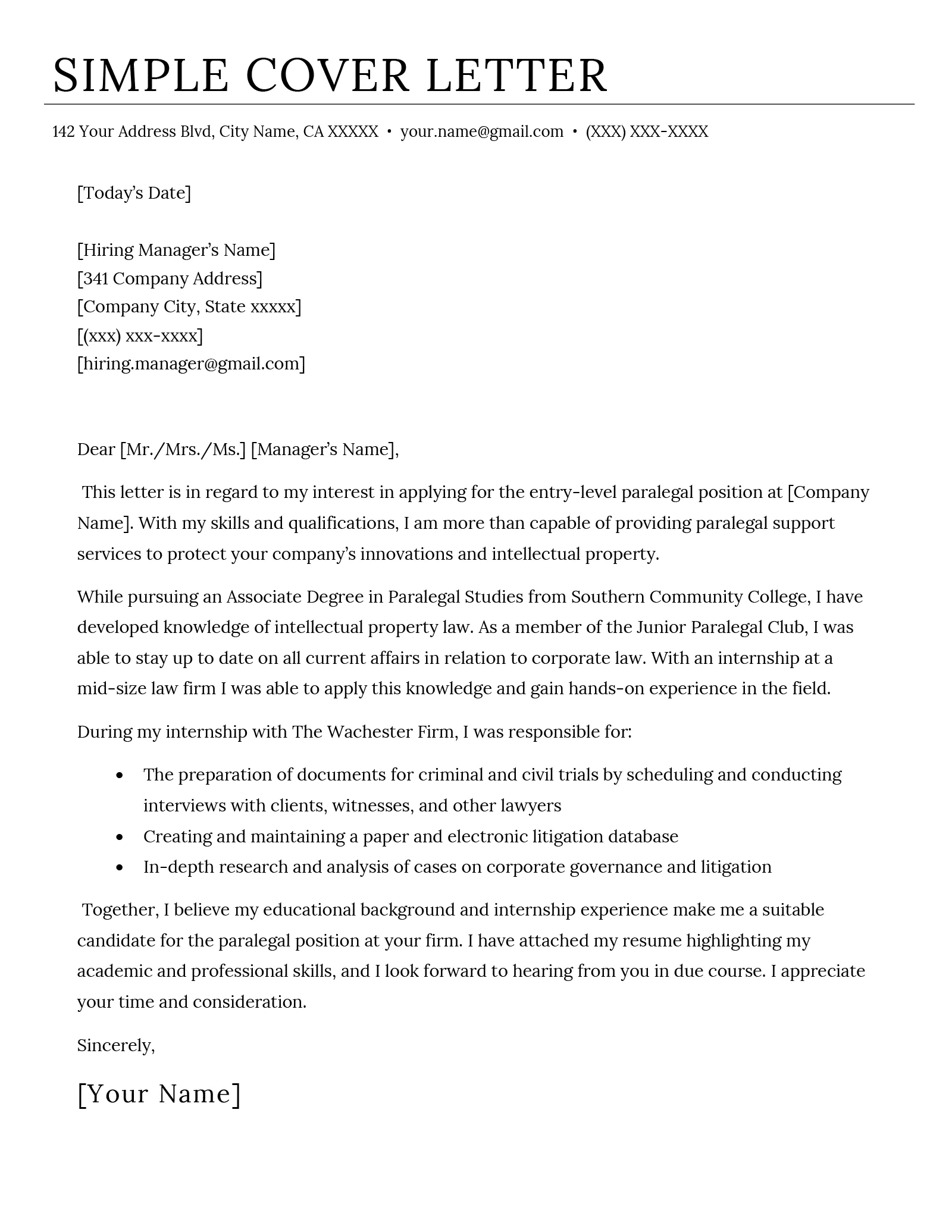 41488 cover letter success
