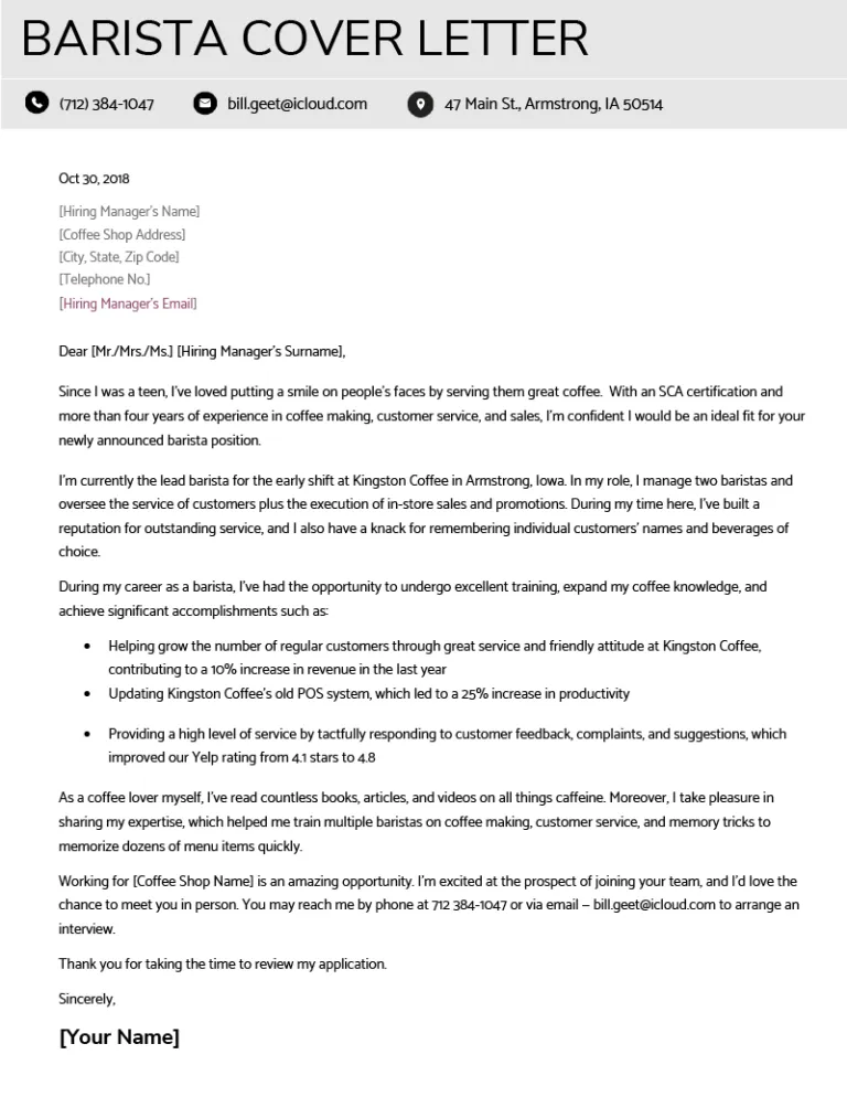 41493 cover letter formatting