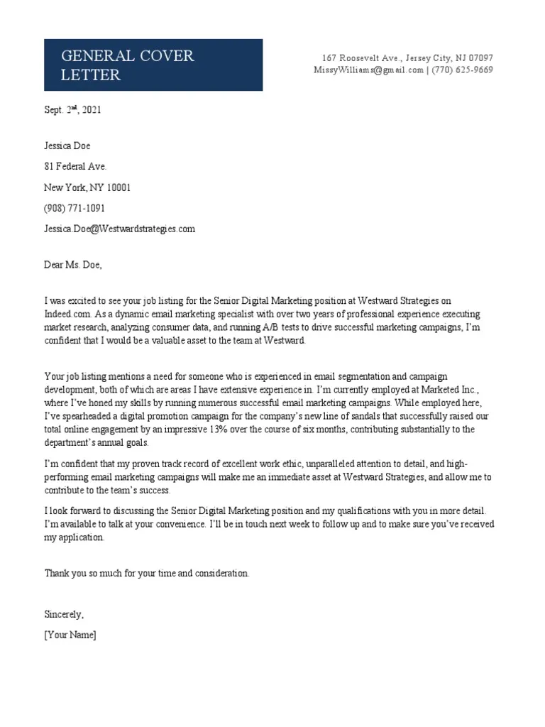 41495 industry cover letter