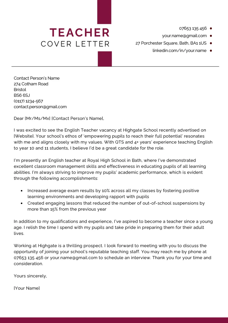 41502 cover letter format