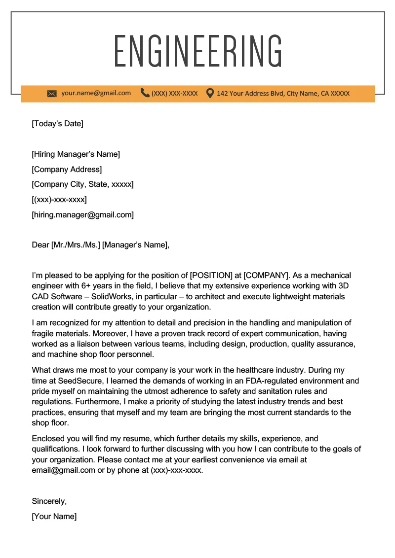 41503 engineer cover letter format