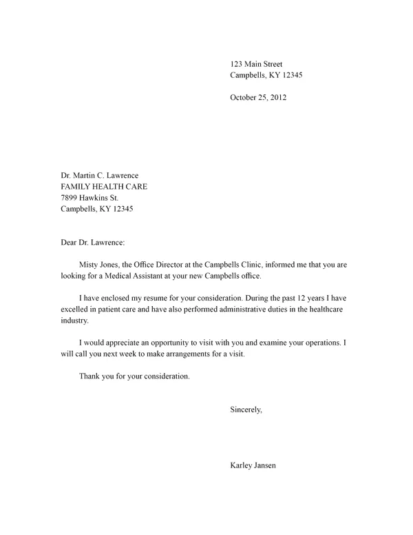 41510 email resume body example