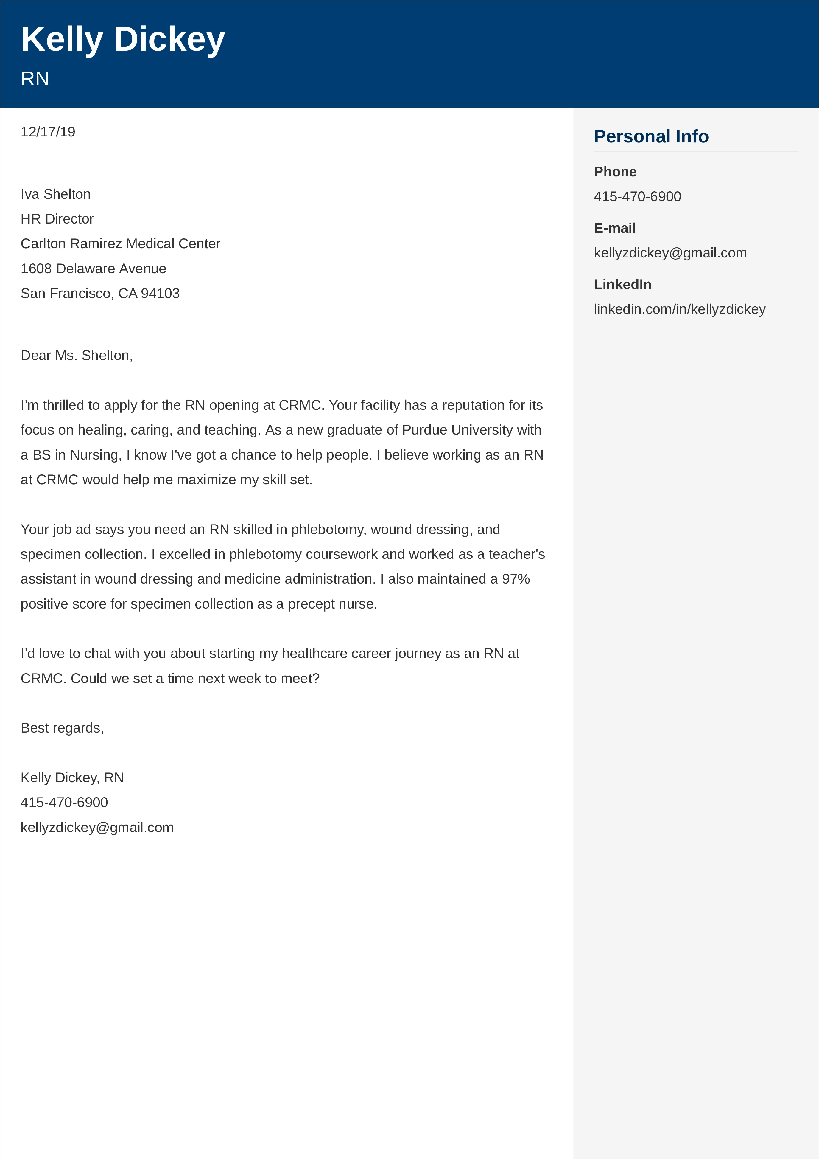 41517 rn cover letter skills