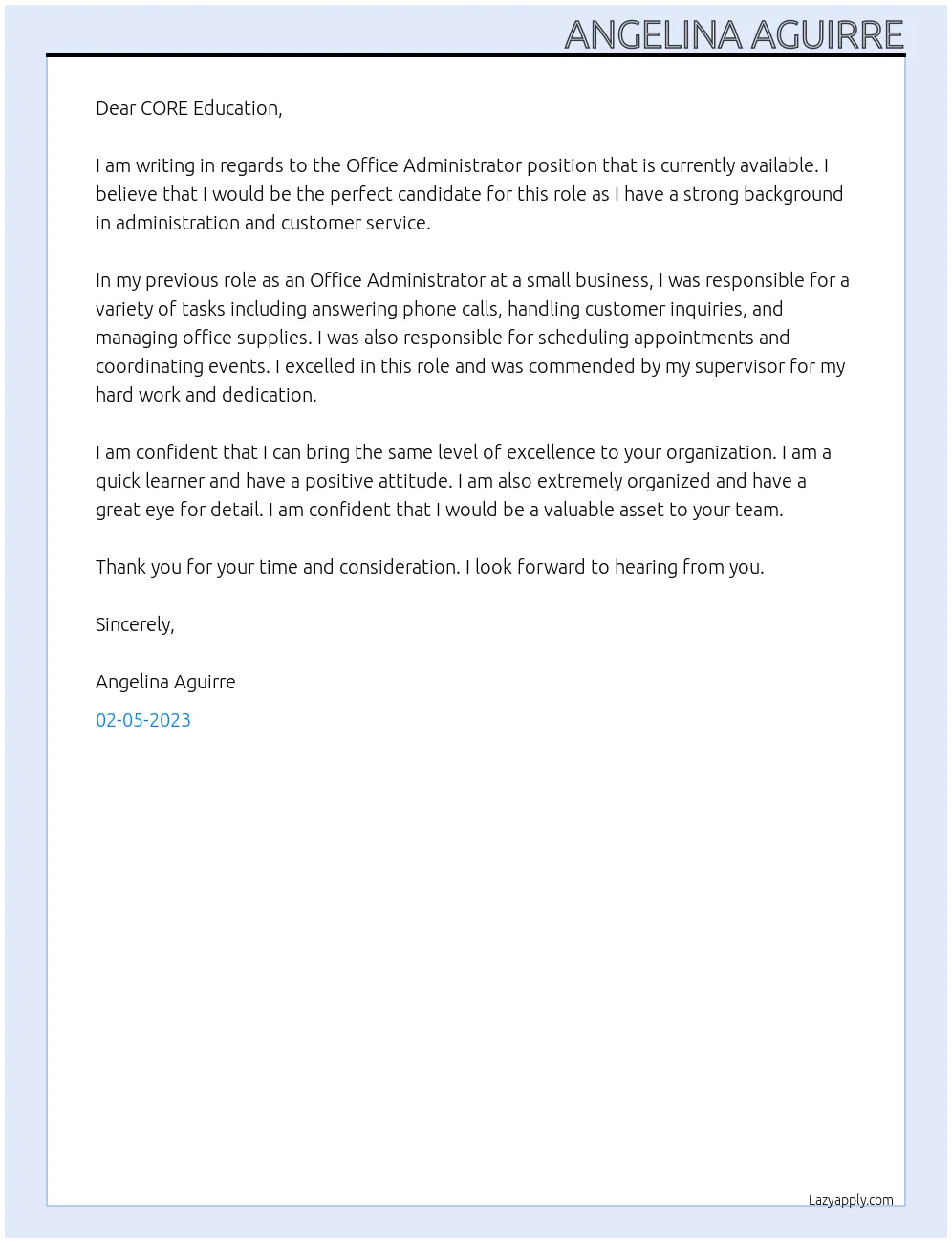 41521 office administrator cover letter image 3