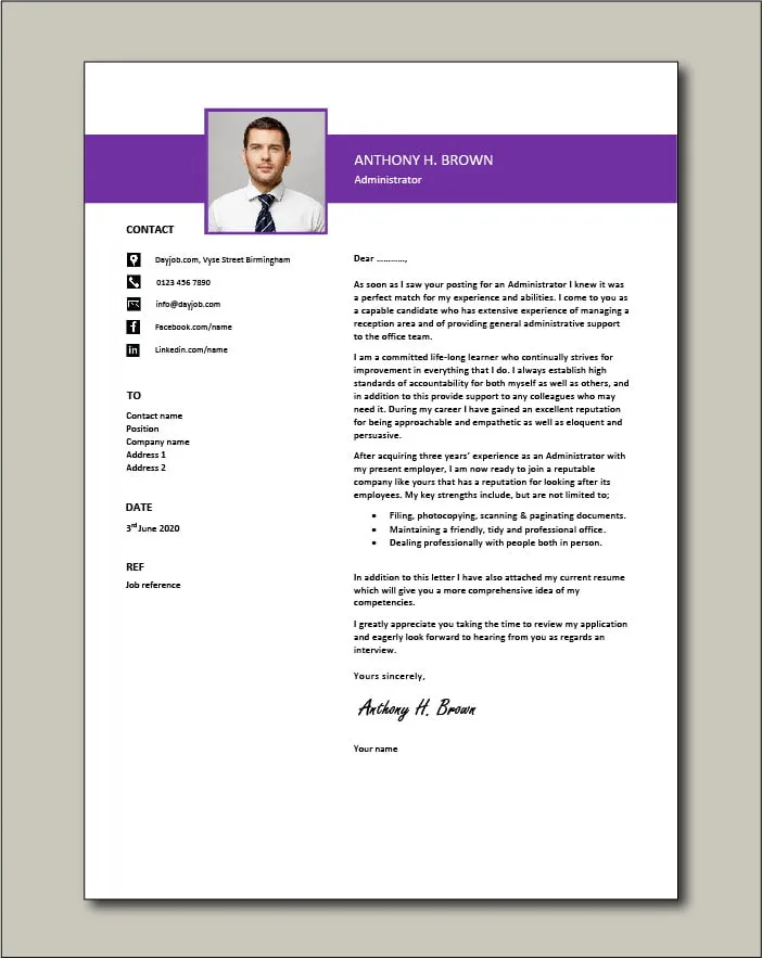 41521 office administrator cover letter image 4