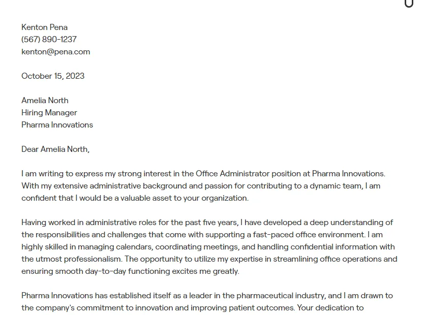 41521 office administrator cover letter image 5