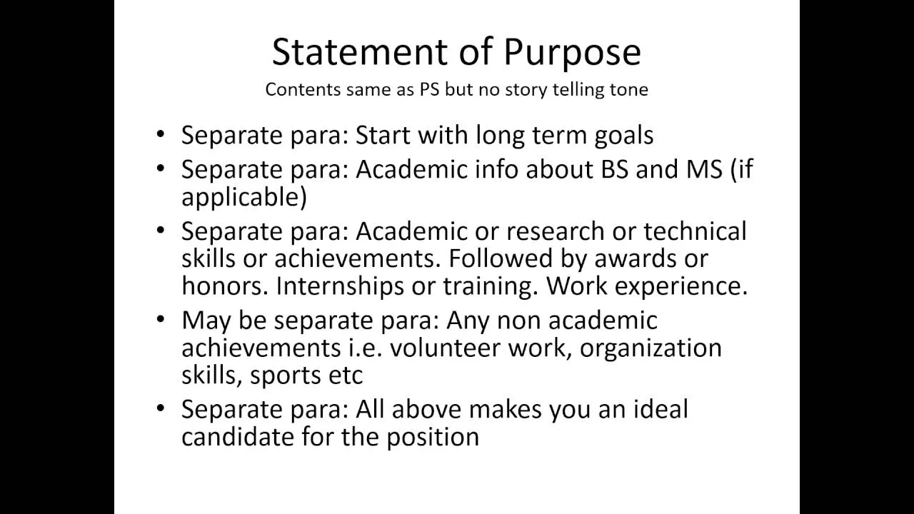 41527 personal statement audience