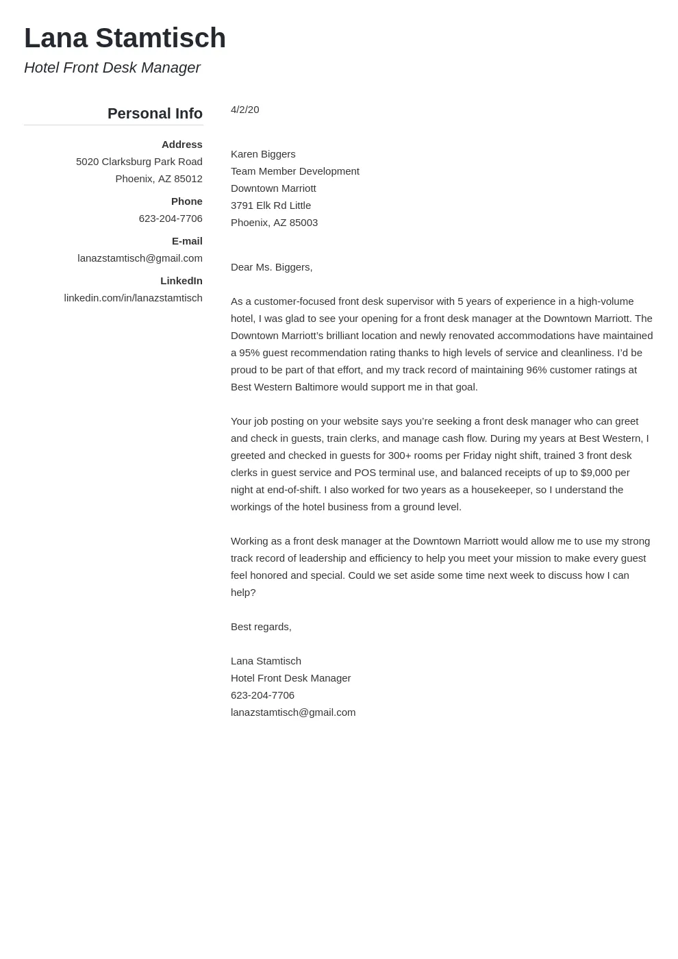 41537 hospitality passion