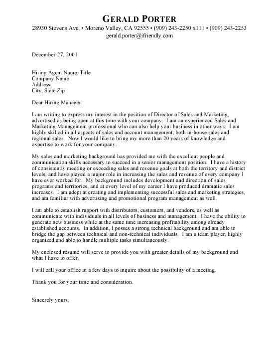 41556 cover letter keywords