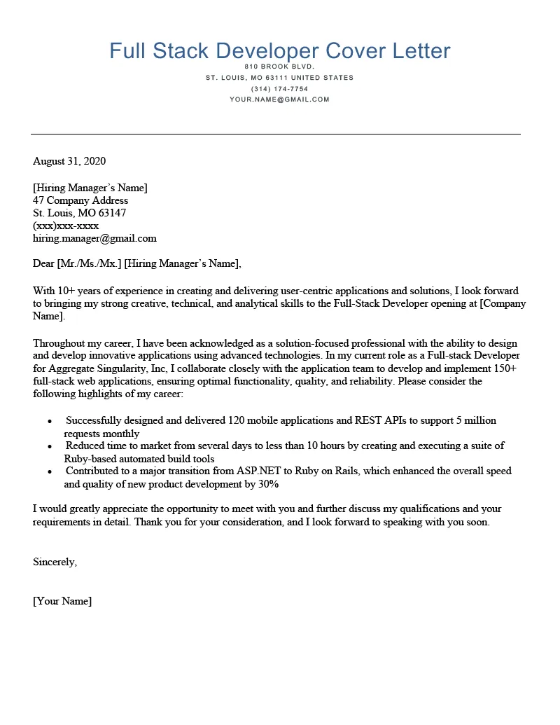 41558 it cover letter formatting