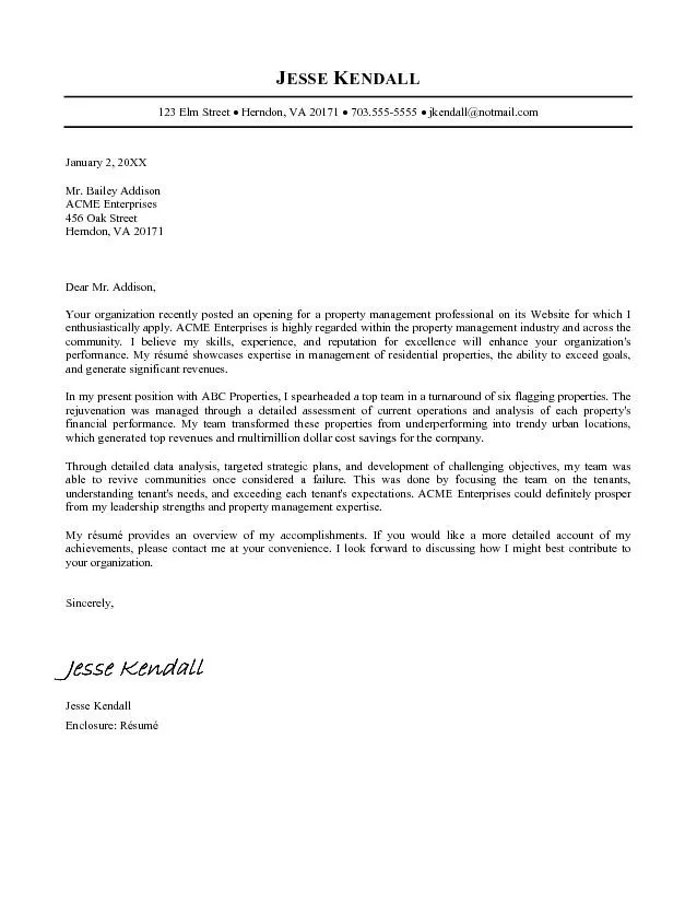 41566 achievement focused cover letter