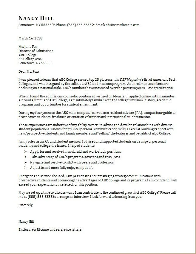 41568 cover letter formatting